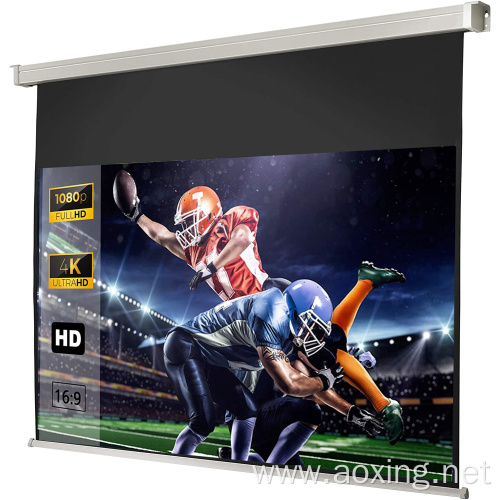 240x135cm Retractable Motorized Electric Projector Screen